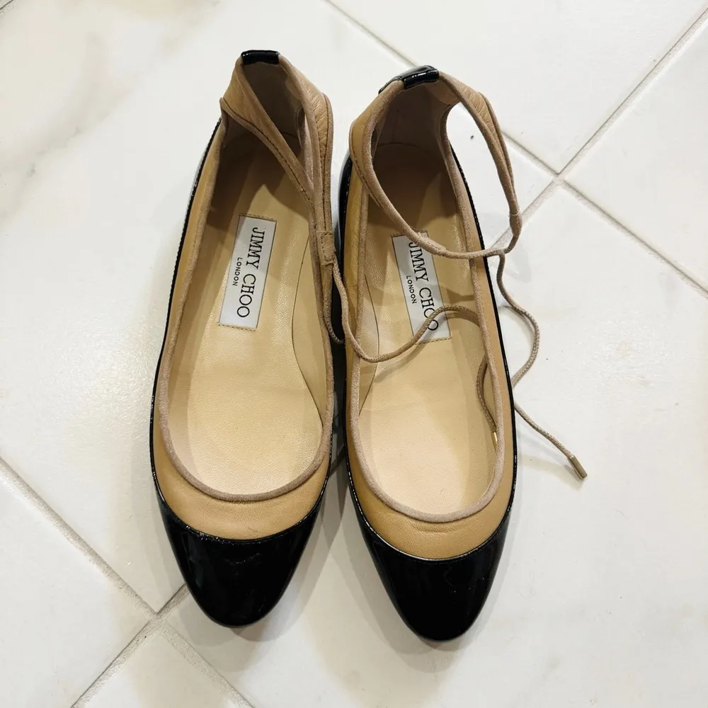 Jimmy Choo Patent Leather Flats. NEW - Image 7