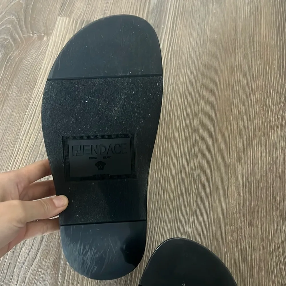 Fendace Fendi x Versace black slides - Image 6