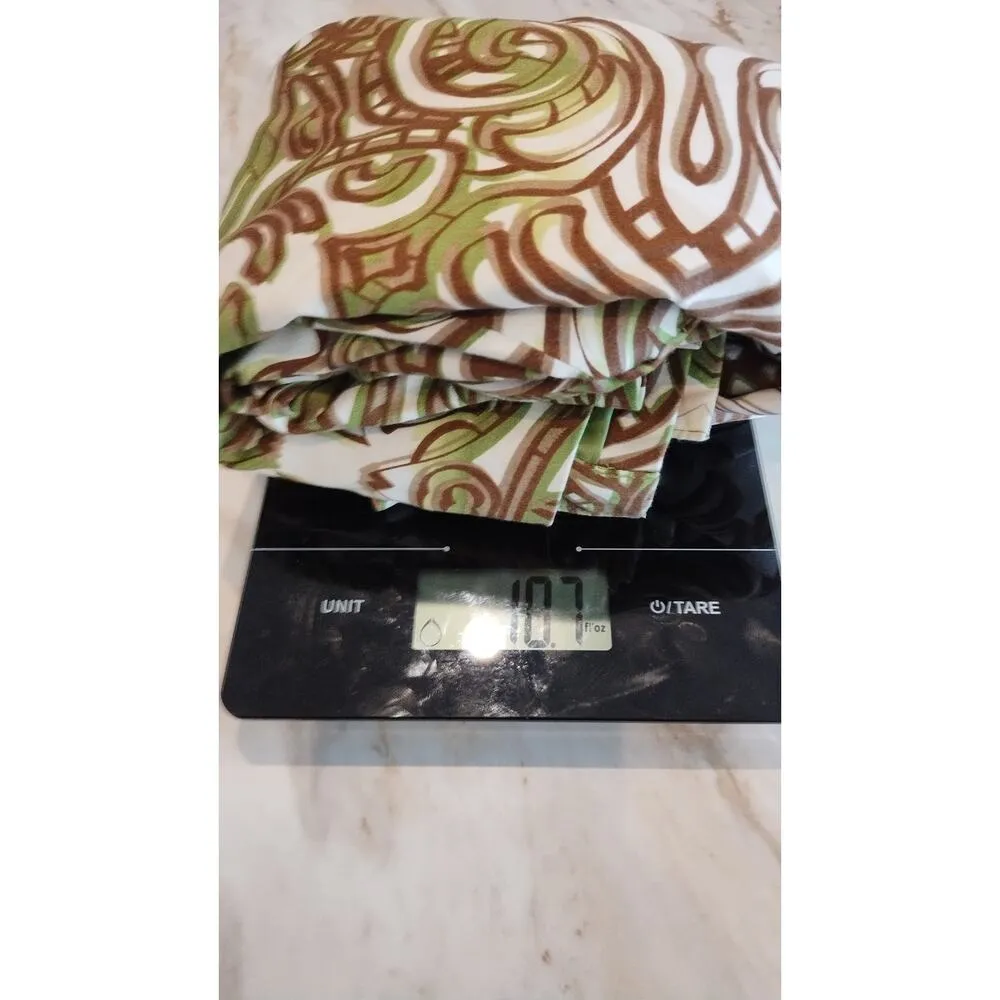 IVY Chic New York Open Front Jacket Women’s Sz M Green/Beige Swirl Pattern Boho Green Size M - Image 11