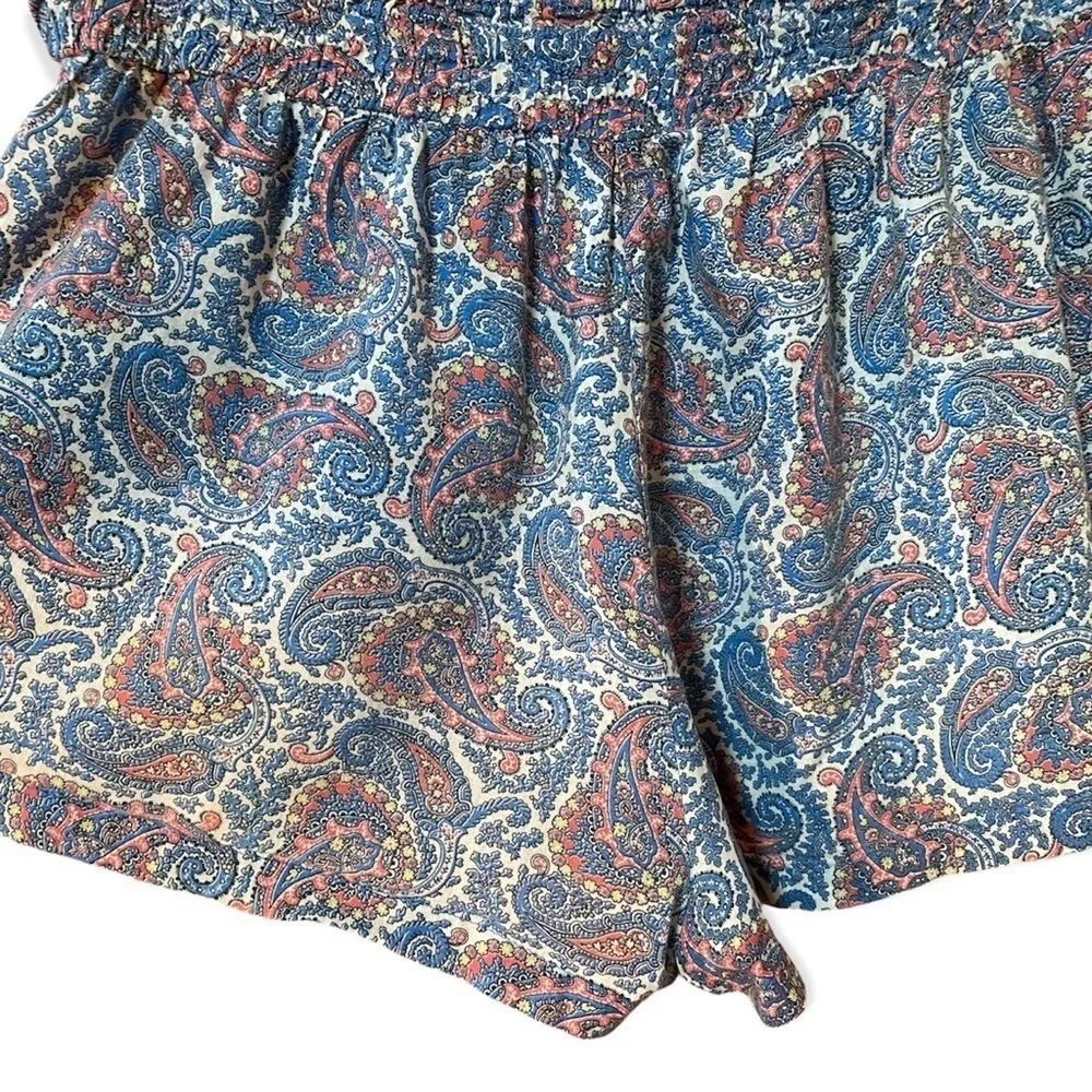 Anthropologie  Fleurette Paisley Skort Blue Size Medium - Image 6