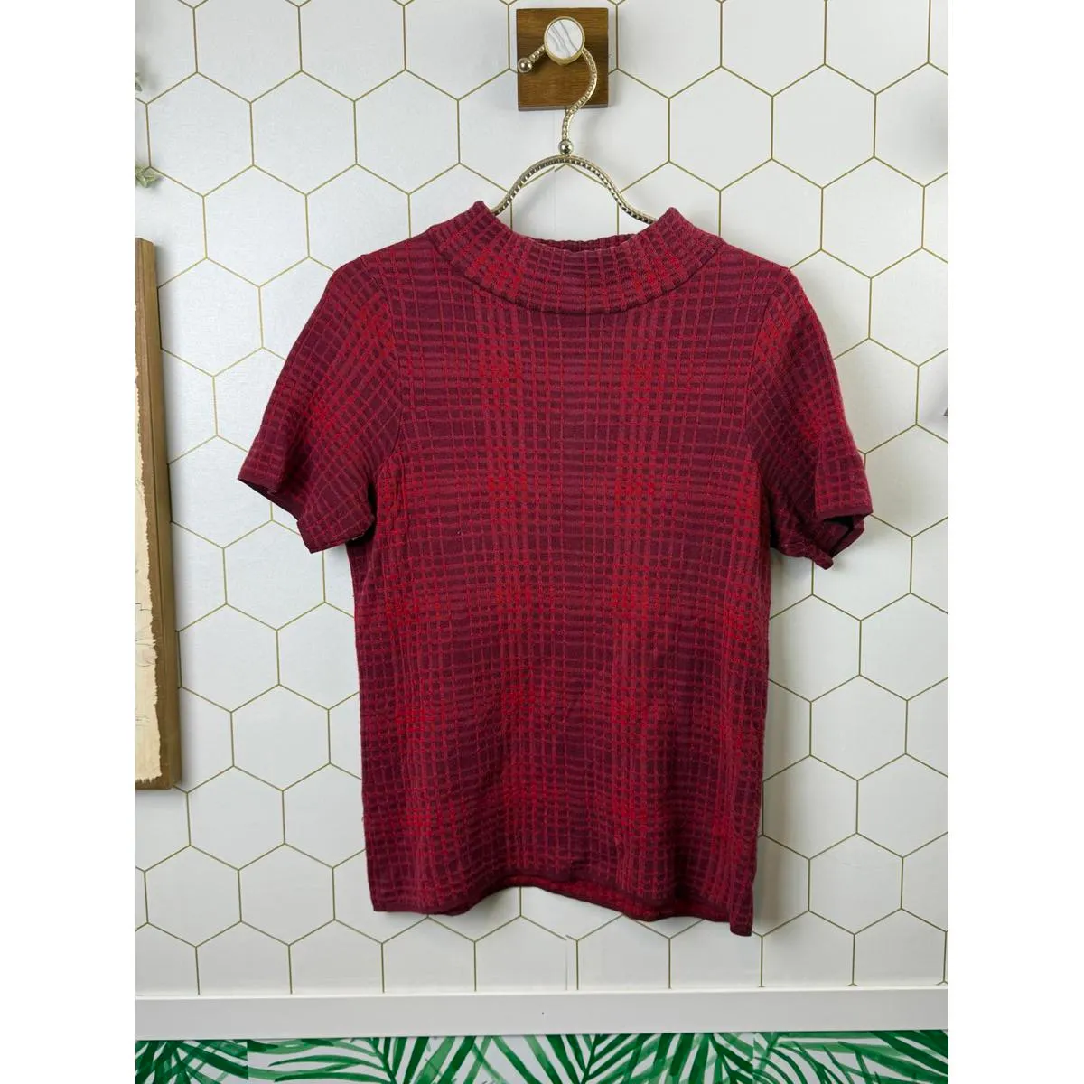 Field & Flower from Anthropologie Red Celina Sweater Tee - Image 6