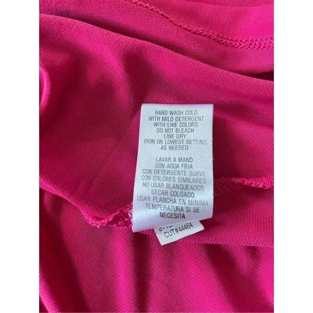 STUDIO 1 Pink faux wrap dress Size 6 - Image 8