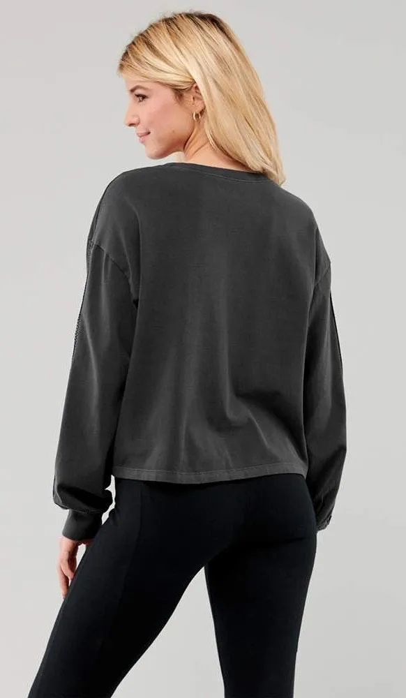 Garment-Dye Lace Boyfriend T-Shirt - Image 2