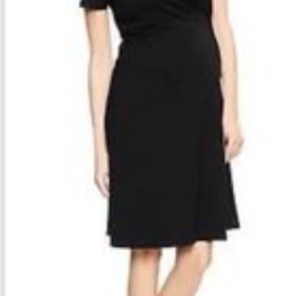 Duo Maternity Dress Size Medium Black Short Sleeve - Image 2