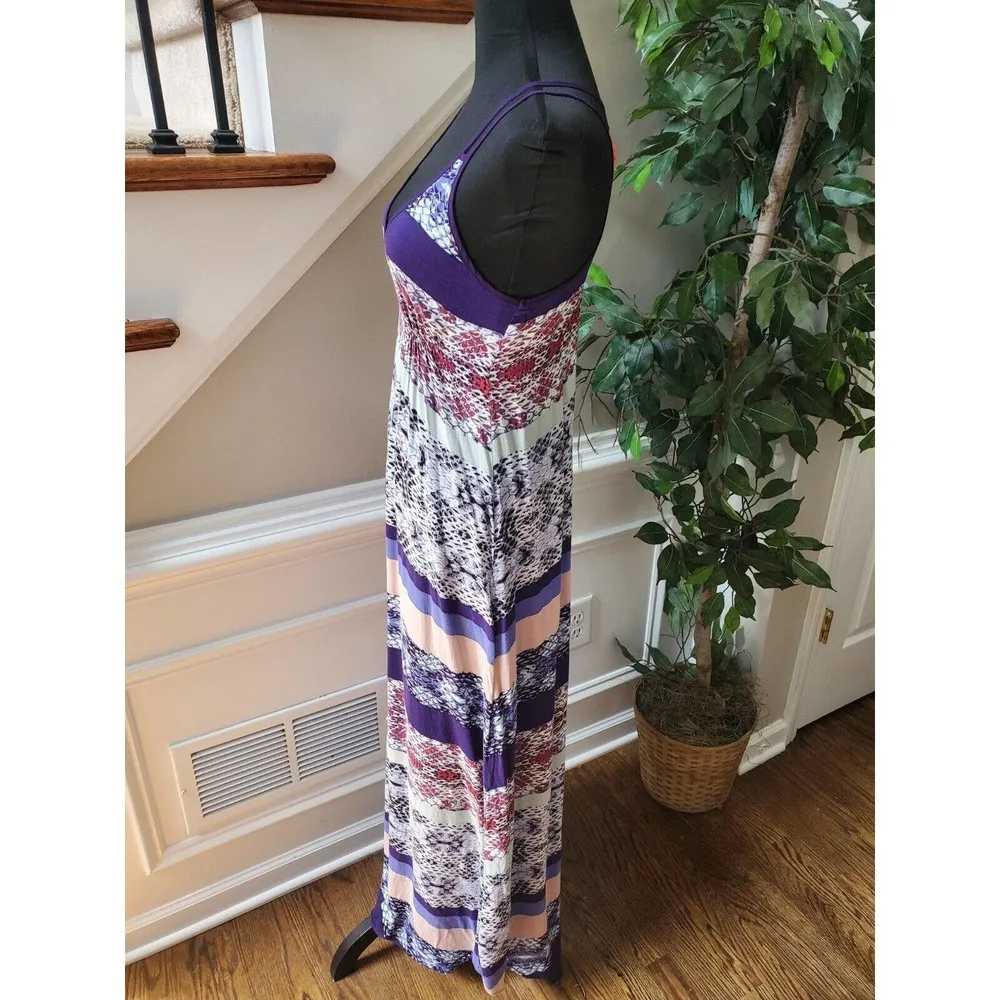 Eight Sixty Women's Multicolor Rayon Sleeveless V-Neck Long Maxi Dress Size XS - Image 6