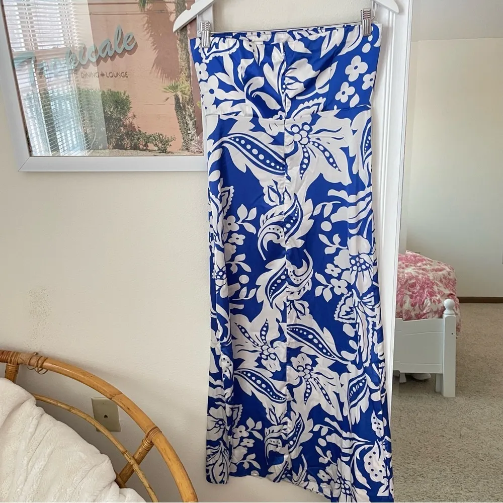 Paper Heart Satin Floral Maxi Dress - Image 5