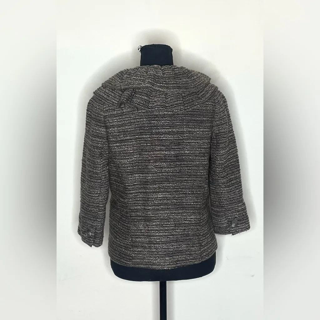 Ann Taylor-Brown Textured Blazer Size 4 - Image 4