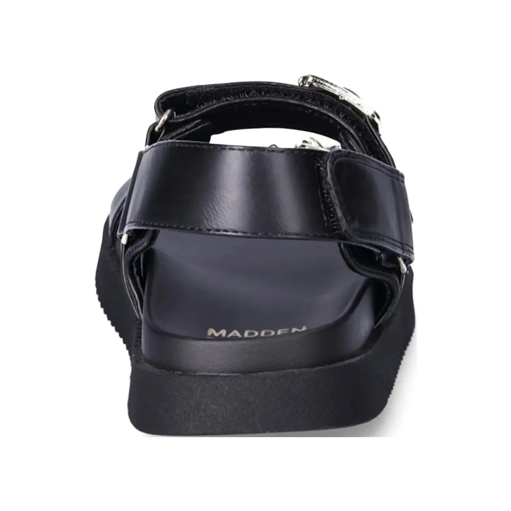 NWT Madden NYC Women's Black Double Buckle Footbed Sandals Size 6 - Image 4