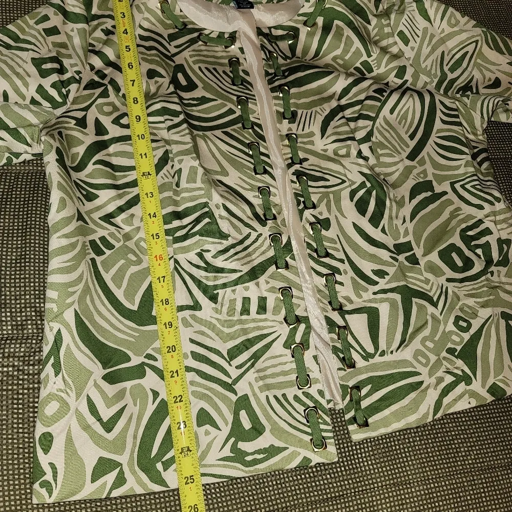 Saint Tropez West 100%Cotton Casual Jacket Size 1X - Image 10