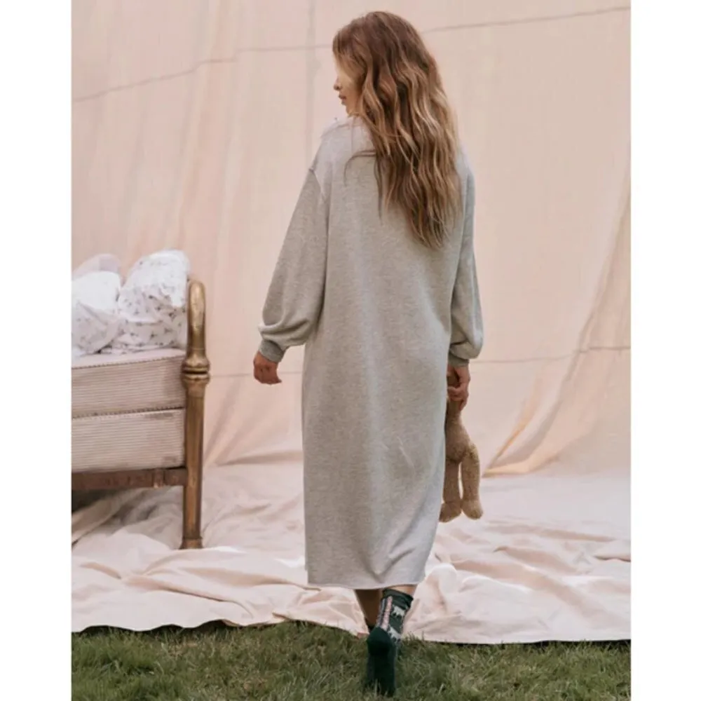 💕THE GREAT💕 The Sweatshirt Dress ~ Light Heather Grey Size 1 Small NWT Gray - Image 2