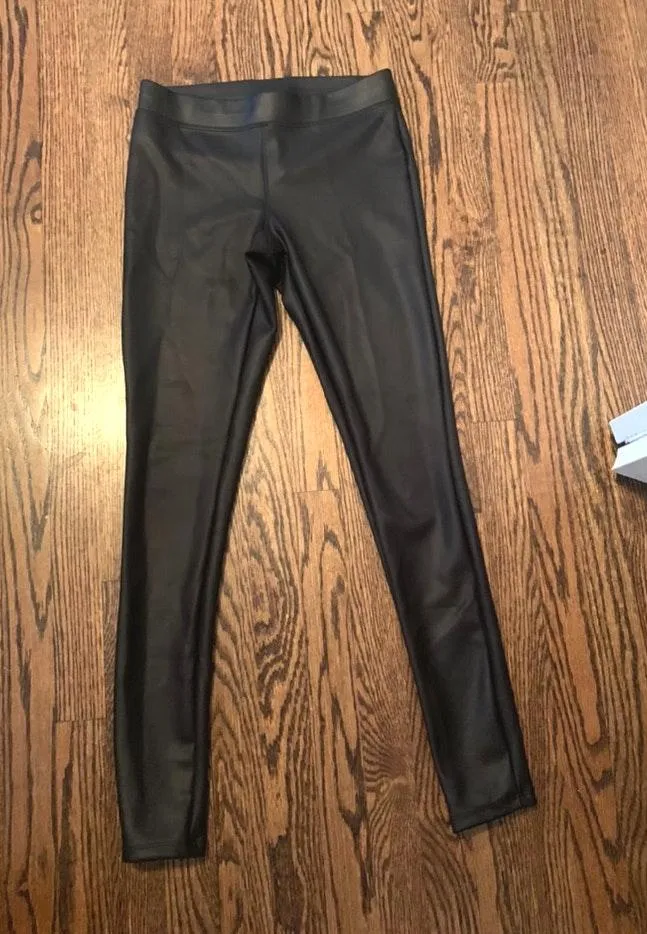 EXPRESS High Waisted Leather Leggings - Image 2