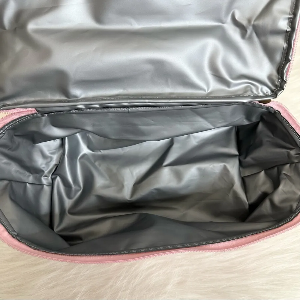 NWT Victoria’s Secret Pink White Stripe Cooler Tote - Image 5