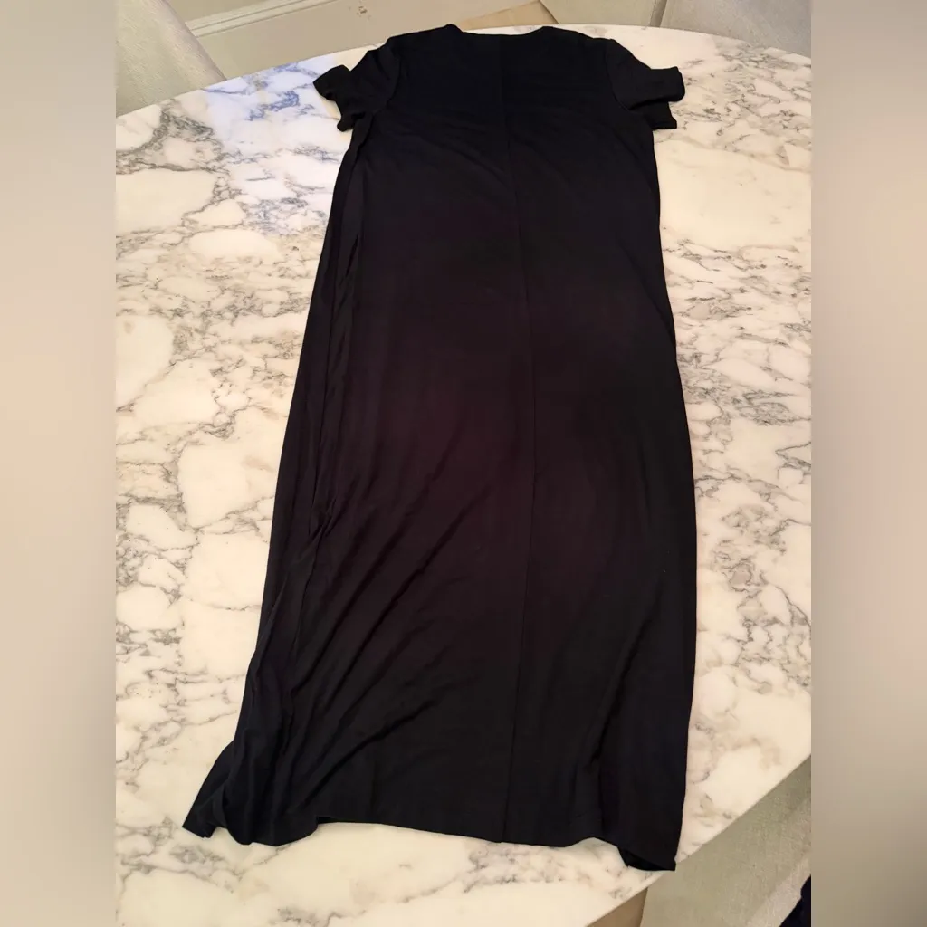 NWOT Quince Elegant Black Women's Maternity T Shirt Dress Sz XS - Image 7