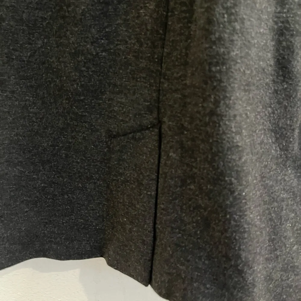 MM Lafleur Sheath Dress Lydia Ponte Knit Twist Shoulder Grey 2 - Image 13