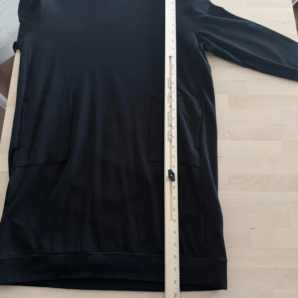 Majestic Filatures Sweatshirt Women 4 Large Black Hooded Deluxe Teeshirt Sweater - Image 10