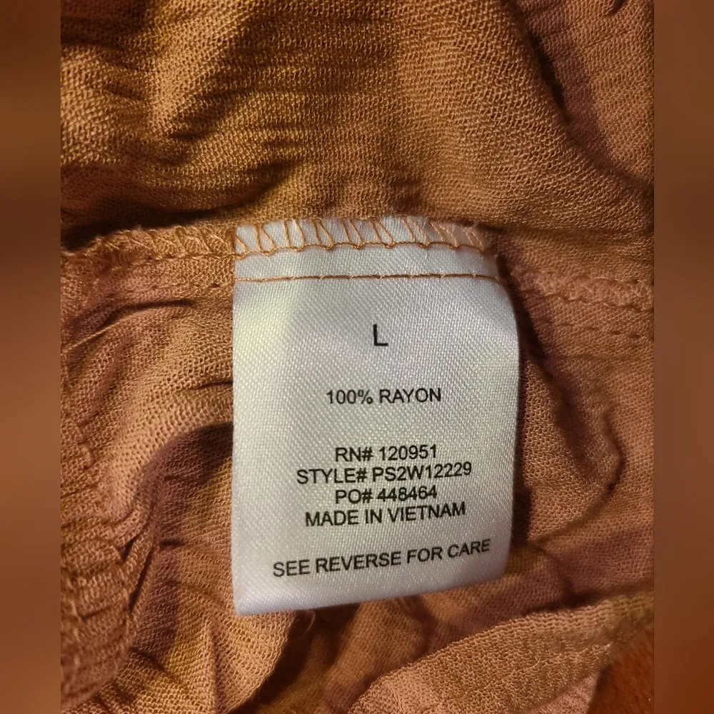 Pink Rose One Shoulder Top Size Large - Image 5