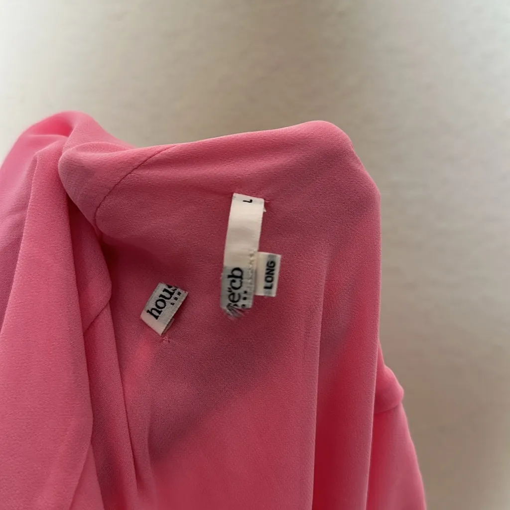 HOUSE OF CB 'Marcia' French Pink Ruffle Mini‎ Dress NWOT size L longer - Image 10