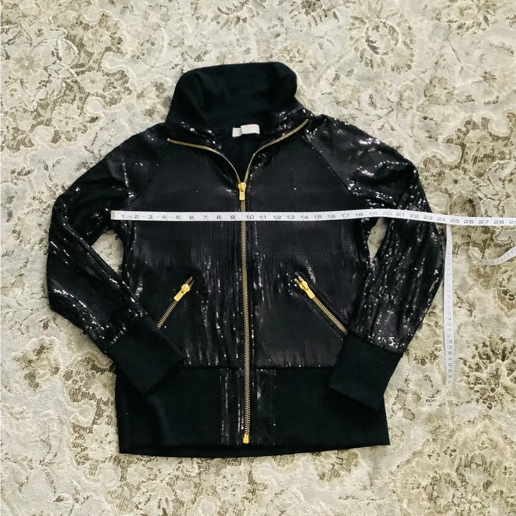 Exceptionally beautiful sequined jacket EUC 🖤❤️🖤 - Image 5