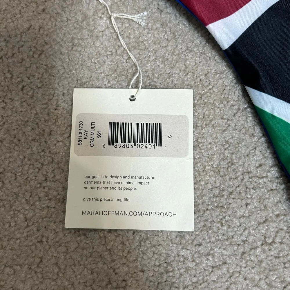 NWT Mara Hoffman Women's S ZOA Crimson Multi Bikini Swim Bottom NWT UPF50+ Sz S - Image 5