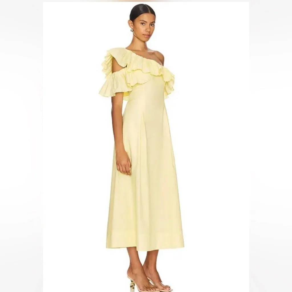 Sovere Bliss Midi Dress in lemon sorbet NWT Yellow Size XS - Image 2