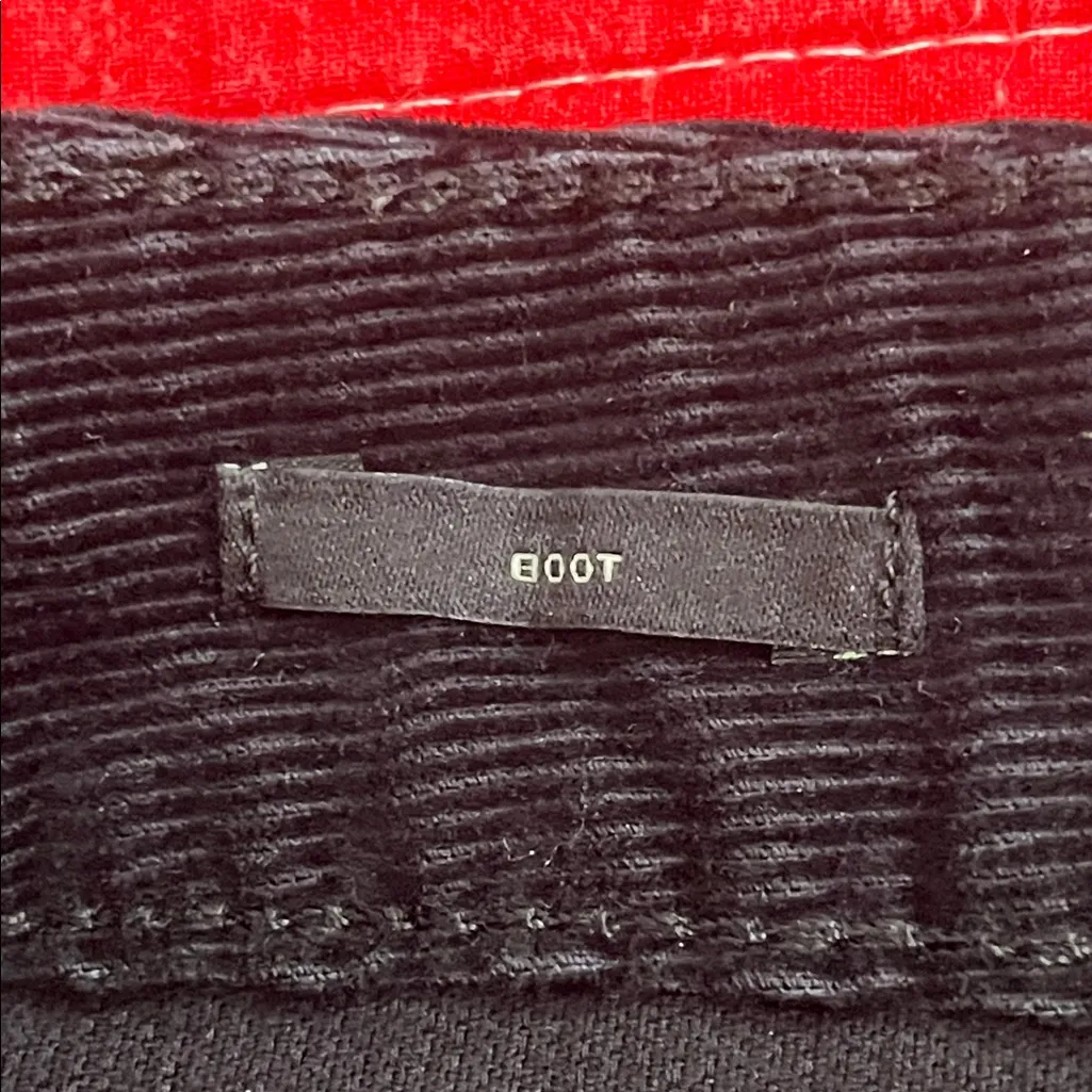 Talbots Black Corduroy Bootcut Pants with Zipper - Image 6