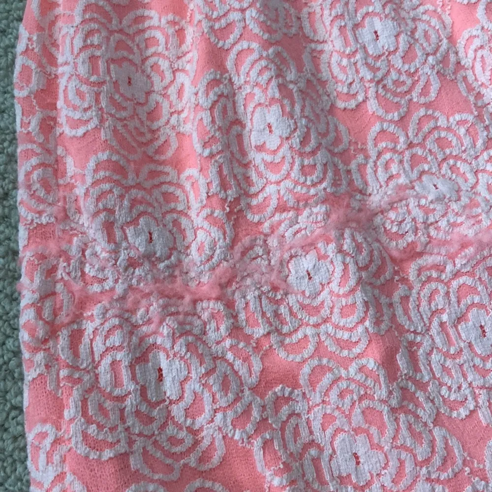 Alya Hot Pink and White Lacy Fit and Flare Pastel Brunch Dress Size Small EUC - Image 10