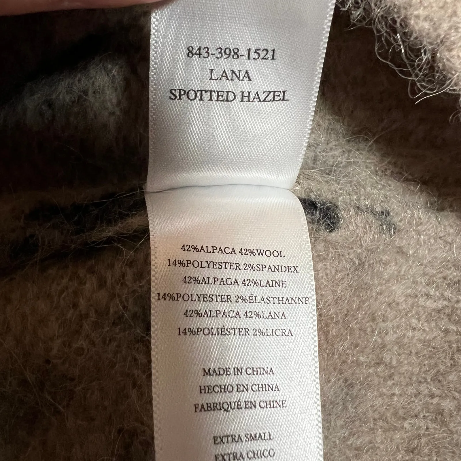 Rails Crewneck Lana Leopard Print Sweater Size X-Small Boho Animal Cozy Neutral - Image 7