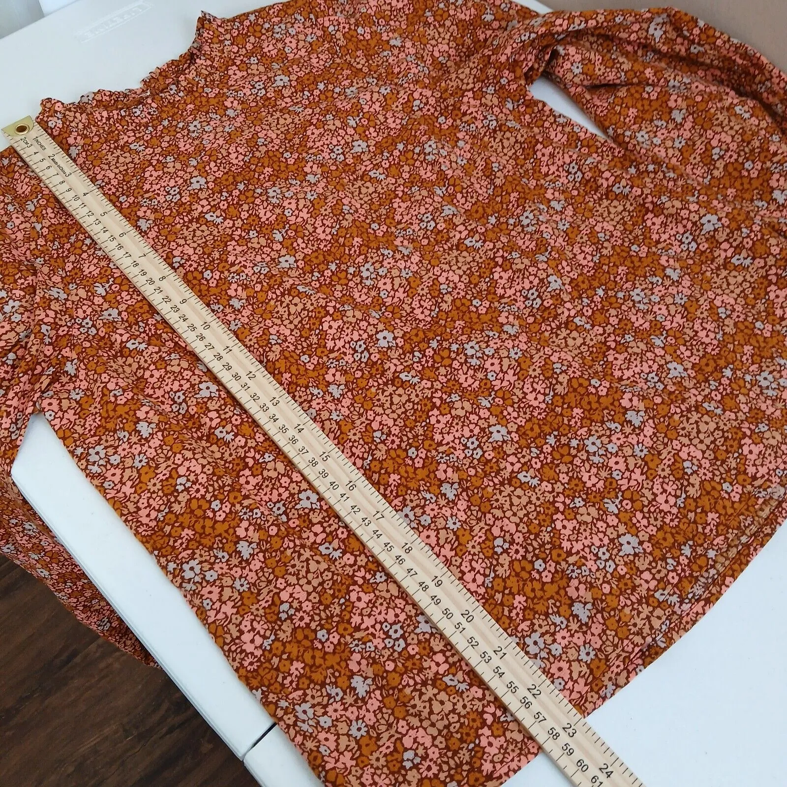 Universal Thread Blouse Women XSmall Floral Boho Rustic Indie Retro Flowy Soft - Image 10