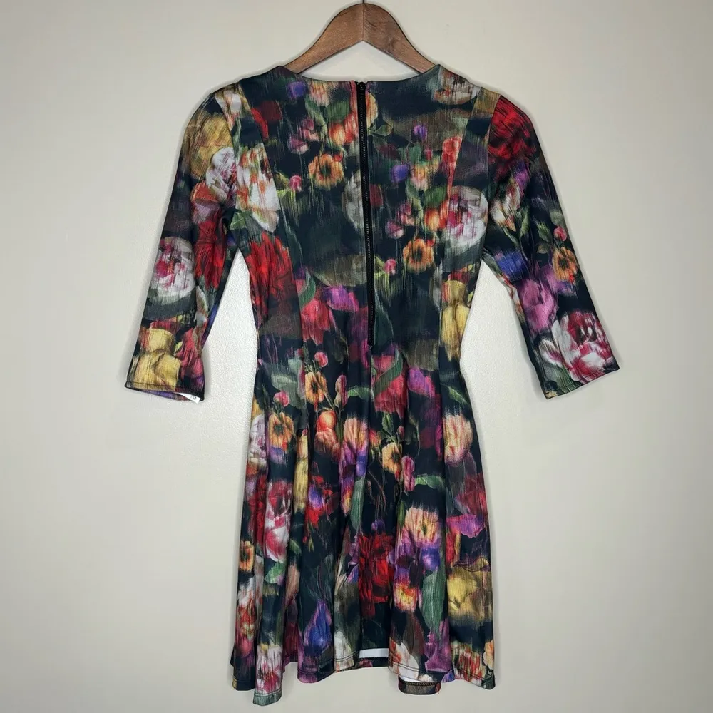 Zara Trafaluc Floral Print Fit and Flare Mini Dress - Image 6