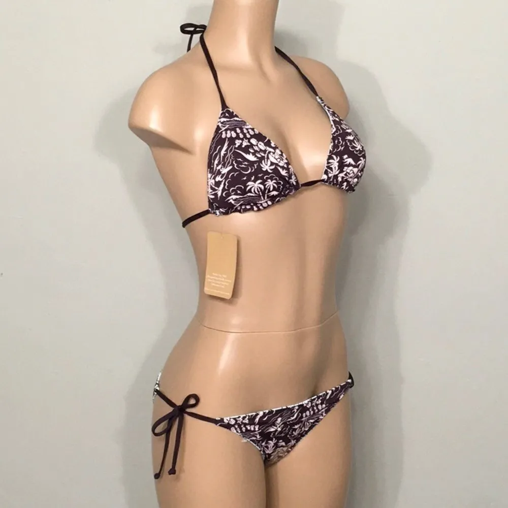 Hobie reversible Island Motif string bikini. NWT - Image 8