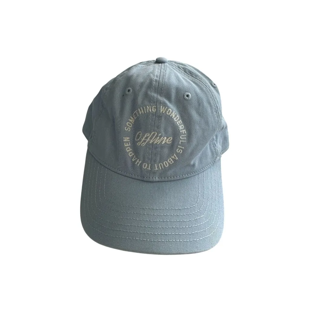 AERIE Offline Something Wonderful Is About To Happen Blue Baseball Hat Cap NEW N - Image 7