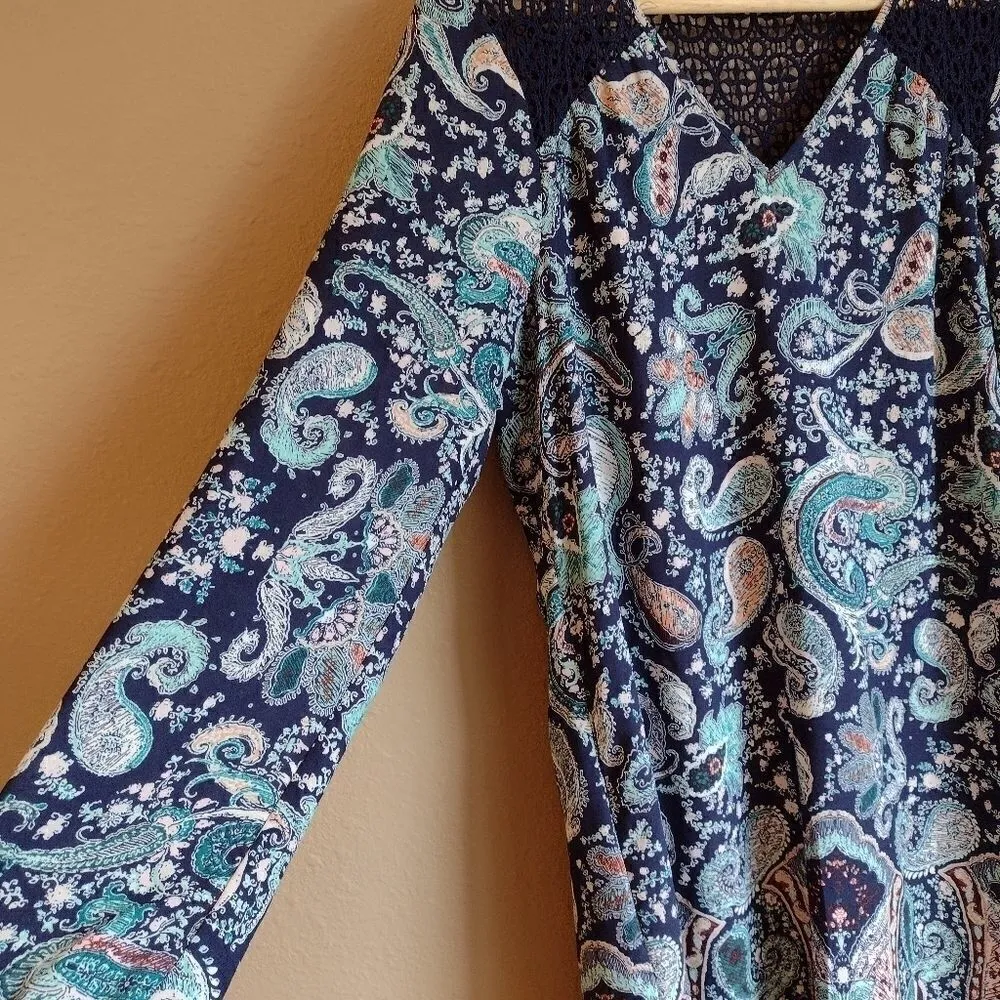 NWT DR2 Paisley Crochet Shift Dress - Image 7