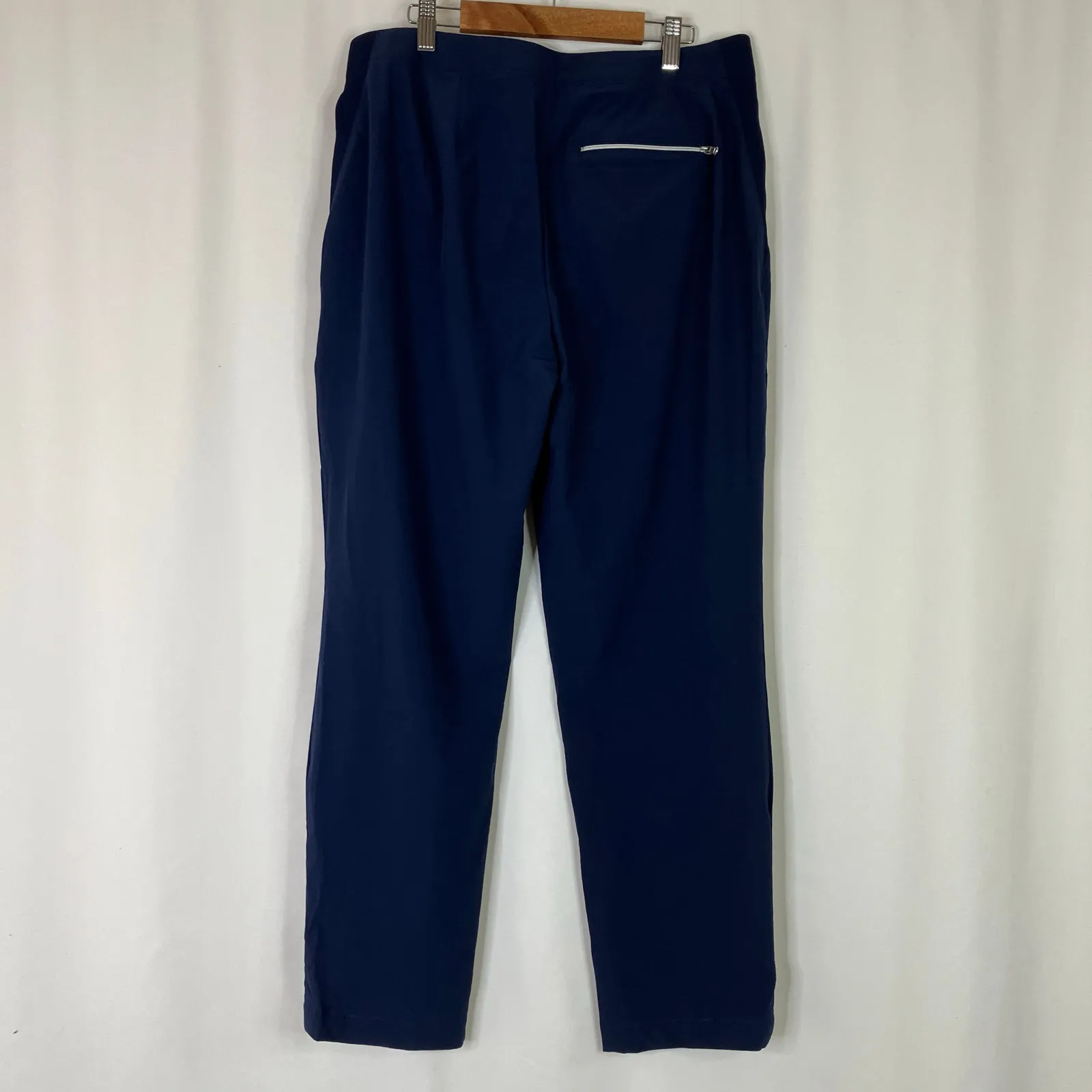 Zenergy by Chicos | Navy Windbreaker Material Pants Polyester Blend Chico 1/US 8 - Image 7