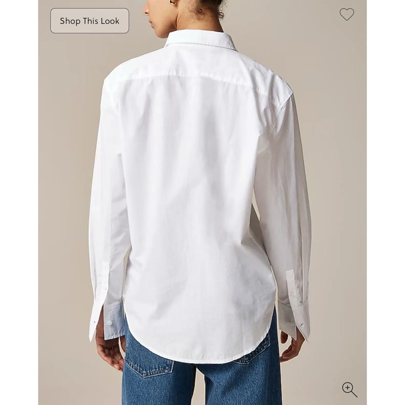 J.CREW Garçon Classic Shirt in Cotton Poplin Size 4 White NEW Classic Work BY715 - Image 5
