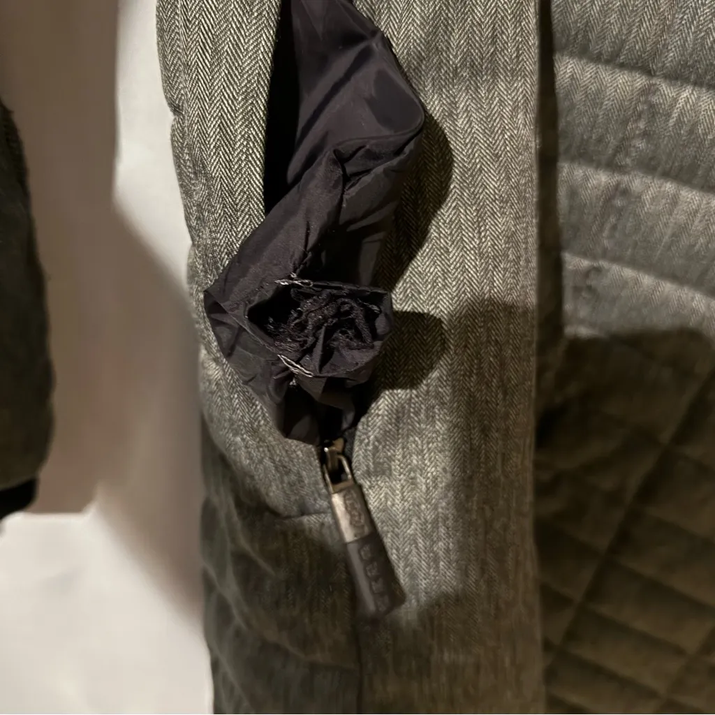 Superdry Elements Tweed Hooded Parka Jacket with hood, Sz 6 - Image 10