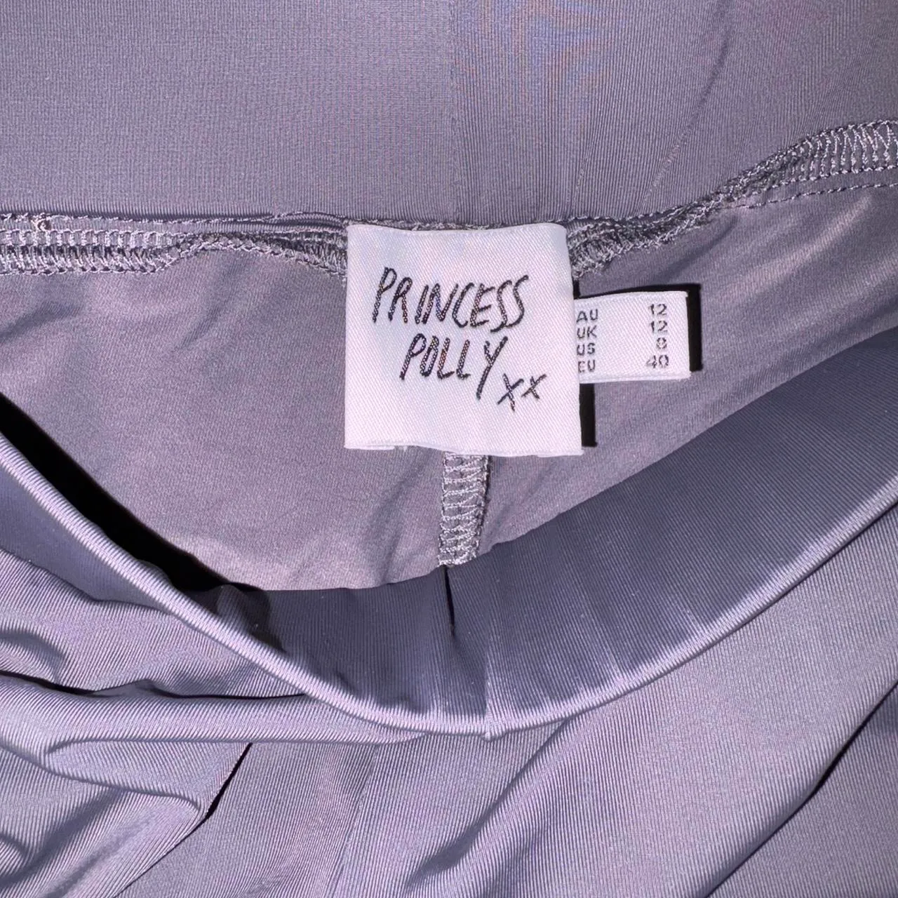 Princess Polly Silver Gray Bell Bottom Flare Pants - Image 6
