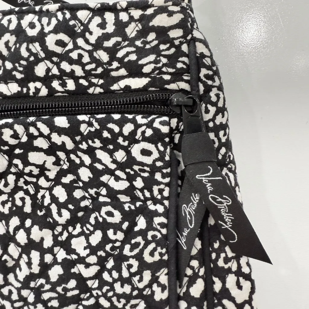 Vera Bradley Black and White Camocat Pattern Crossbody Purse Retired - Image 2