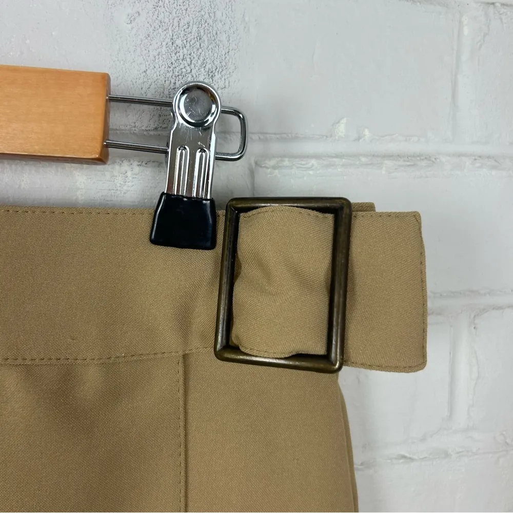 Vintage NY & Co. New York & Company Tan Wrap Skirt Size 10 - Image 5