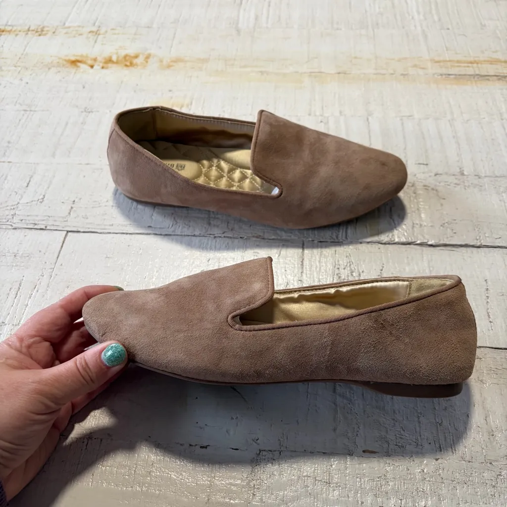 Birdies the Starling Loafer size 7 Taupe Beige Tan Suede Slip On Flats - Image 10