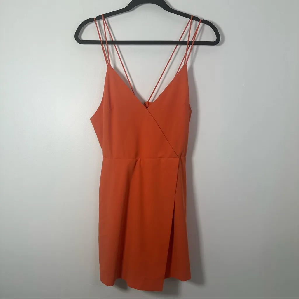 Alice & Olivia Emery Orange Romper Size 0 - Image 3