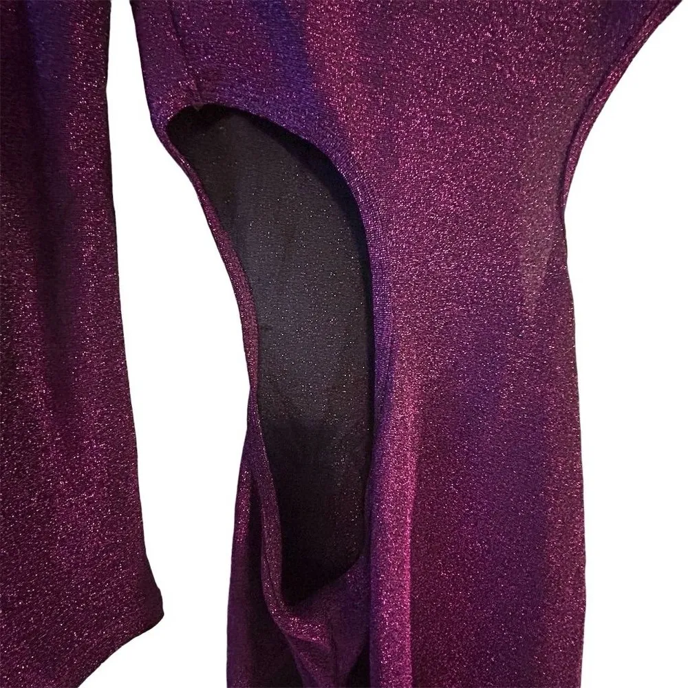 Simmi Women's Asymmetrical Cutout Mini Dress Purple Size M - Image 6