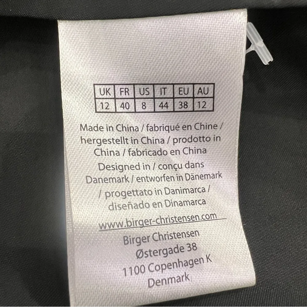 ROTATE Puff Sleeve Belted Mini Dress Black Size 8 - Image 7