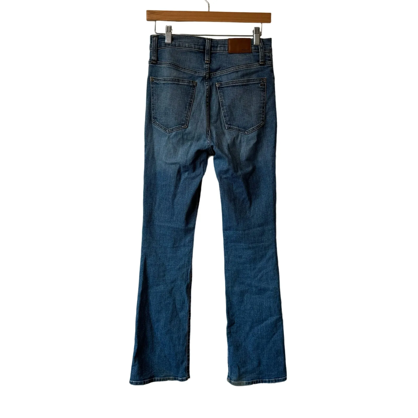Madewell High Rise Skinny Flare Denim Stretch Casual Jeans Blue 26 - Image 2