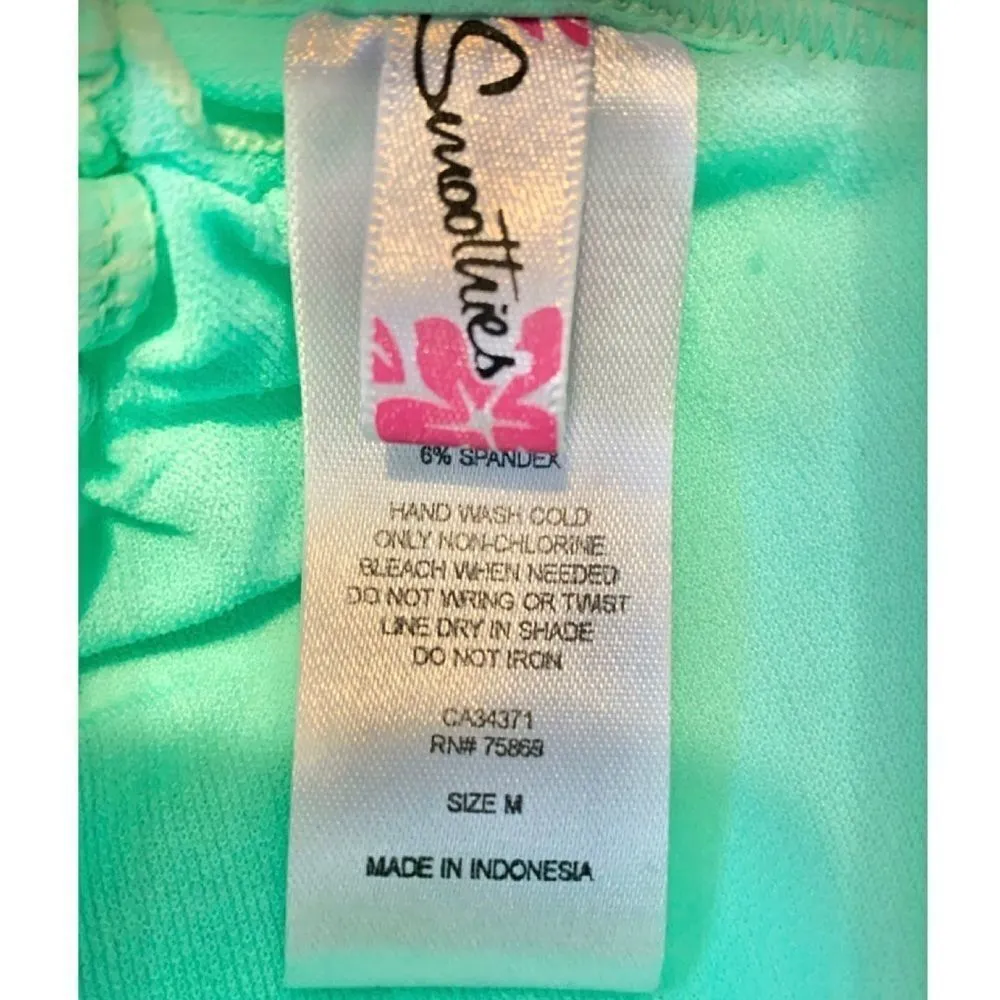 Women’s Smoothies by Gossip mint green ruffle bikini top Size M - Image 5