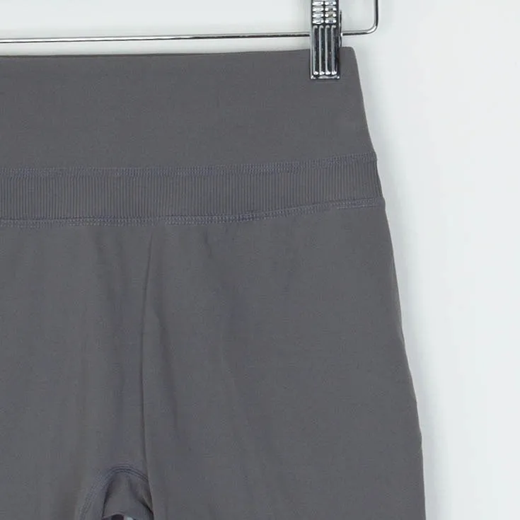 Alphalete Alphaluxe High Waisted Biker Shorts Gray Womens Size XS Athletic Gym - Image 2