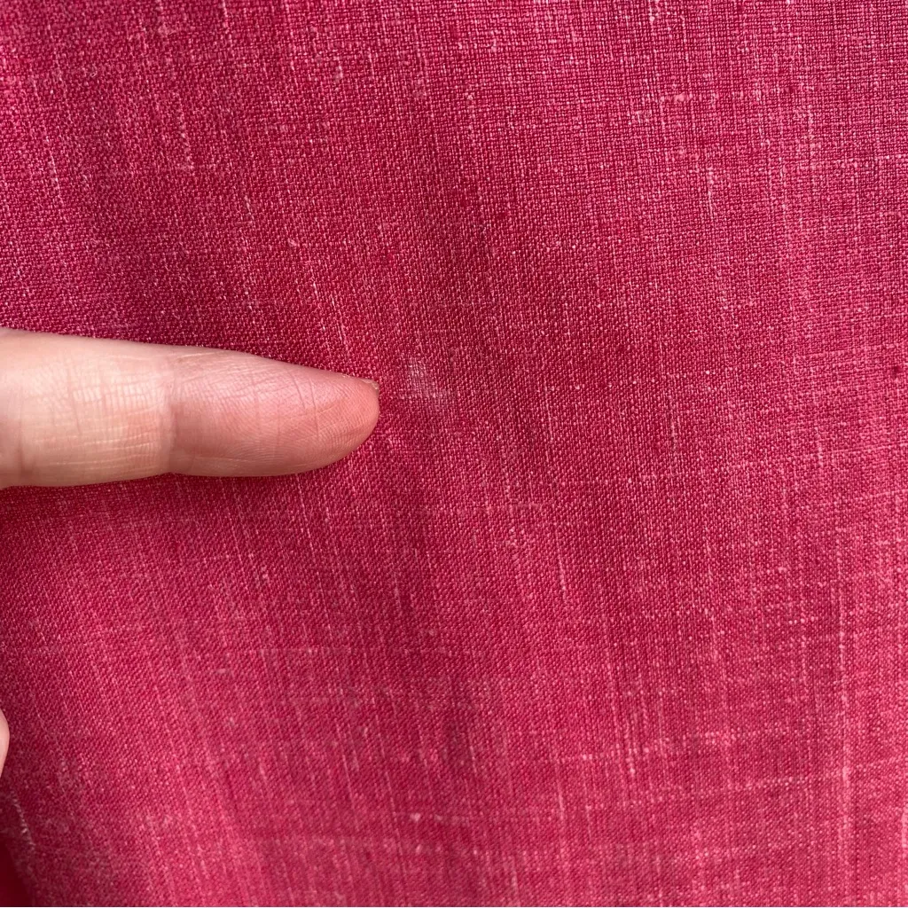 VTG Escada x Zegna Silk Linen Cropped Blazer with Flower Buttons Germany Made Pink Size 40 - Image 16