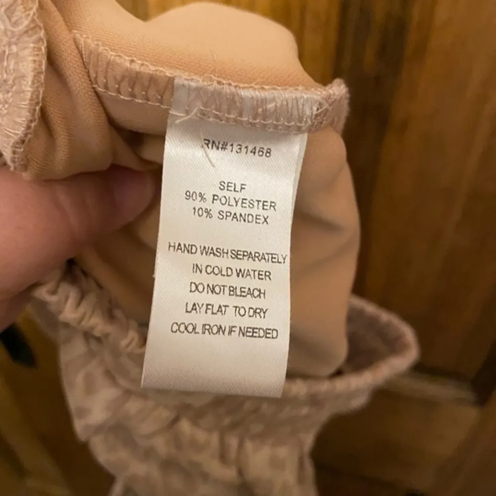 FATE Pink Leopard Print Faux Suede Joggers Sweatpants Animal Print Pockets Small - Image 3