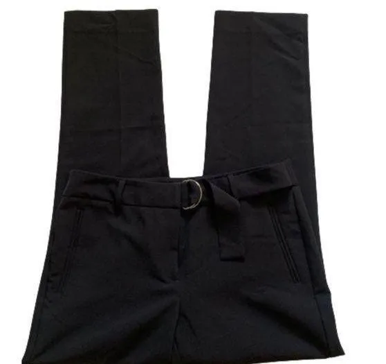 Adrianna Papell Pants Black Straight Leg Dress Career Slacks Pants Size 6 - Image 2