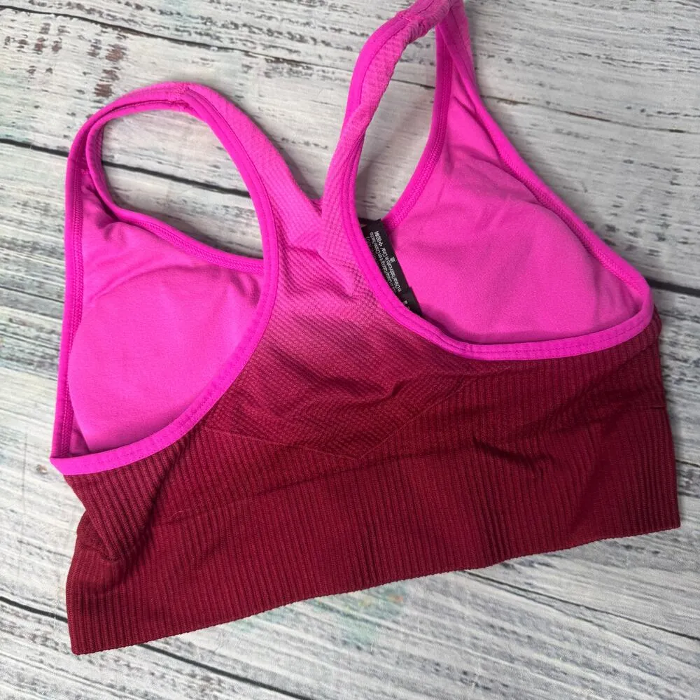 PINK VS Victorias Secret Seamless Lightly Lined Ombré Sports Bra Xs - Image 4