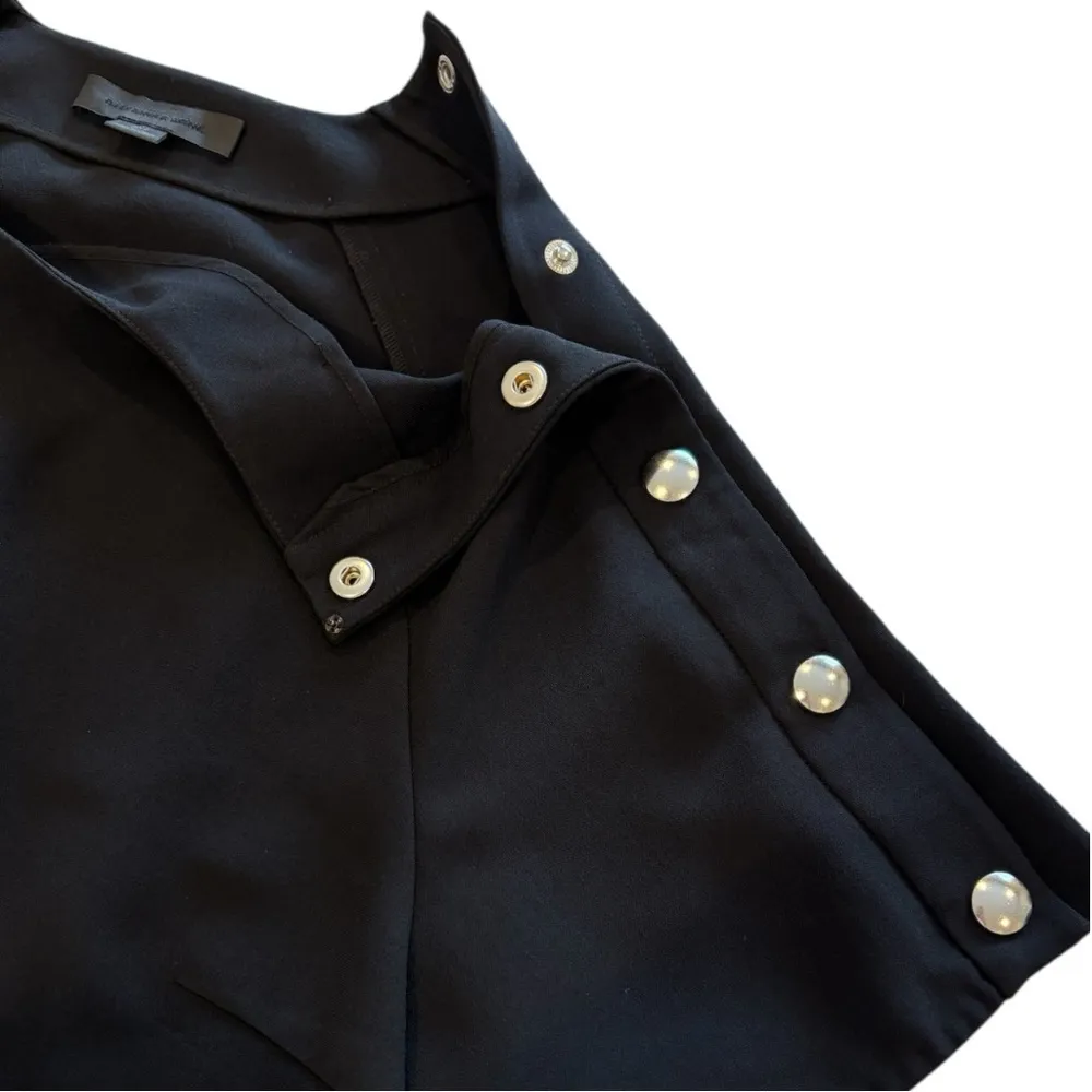 Alexander Wang Black Blouse with Snap Detail Size 8 - Image 6